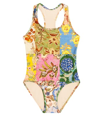 Junie floral racerback swimsuit  | Zimmermann Kids