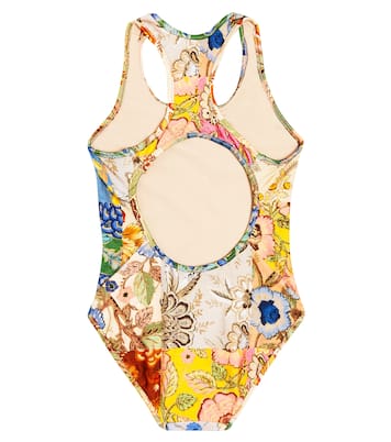 Junie floral racerback swimsuit  | Zimmermann Kids