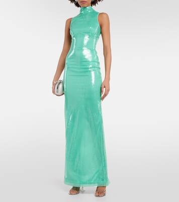 Robe mit Pailletten | David Koma