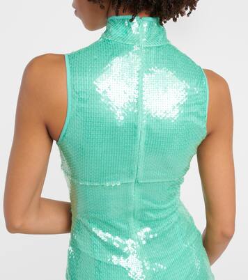 Robe mit Pailletten | David Koma