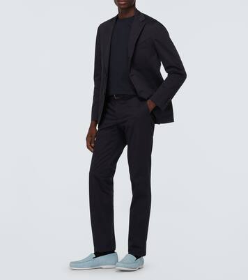 Monaco suede loafers | Manolo Blahnik