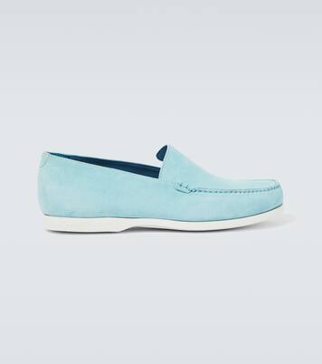 Monaco suede loafers | Manolo Blahnik