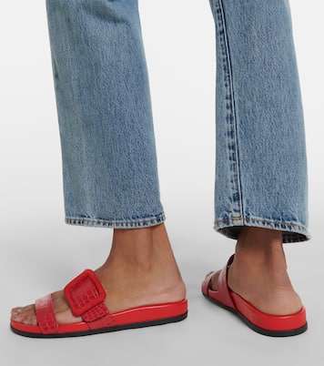 Mayfu croc-effect leather sandals | Manolo Blahnik