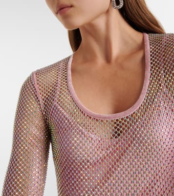 Abito lungo in mesh con decorazioni | Sportmax