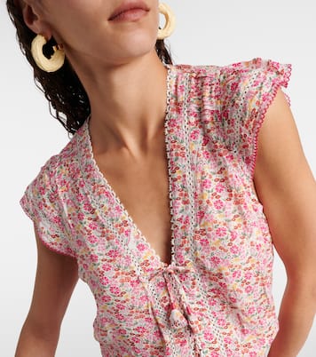 Robe Anais à fleurs | Poupette St Barth