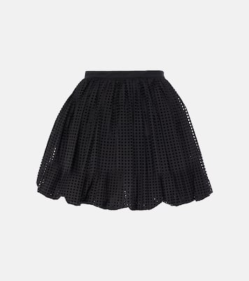 Mini-jupe en coton mélangé | Alaïa
