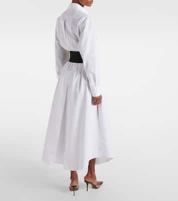 Hemdblusenkleid aus Baumwollpopeline | Alaïa