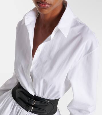 Hemdblusenkleid aus Baumwollpopeline | Alaïa