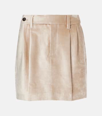 Minirock aus Samt | Brunello Cucinelli