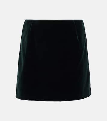 Jealousy cotton velvet miniskirt | Blazé Milano