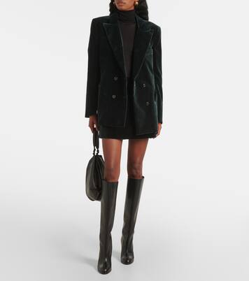 Jealousy cotton velvet miniskirt | Blazé Milano