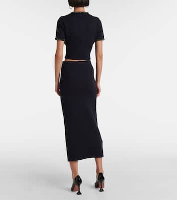 Midirock aus einem Wollgemisch | Self-Portrait