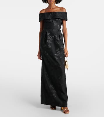 Bustier-Robe Henrietta aus Brokat | Rebecca Vallance