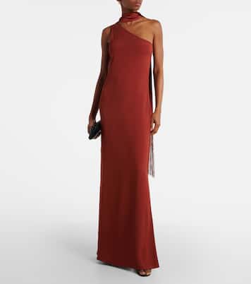 Abito lungo Caroline in crêpe cady | Taller Marmo