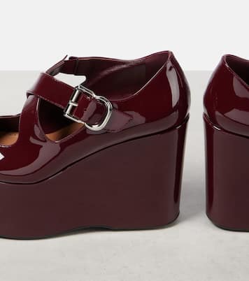 Pumps Criss Cross 110 in vernice con zeppa | Alaïa