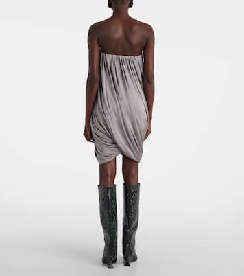 فستان قصير درابيه من الجيرسيه | The Attico