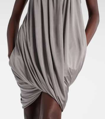 فستان قصير درابيه من الجيرسيه | The Attico