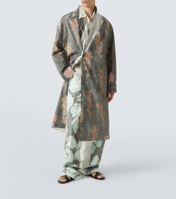 Manteau imprimé en coton | Dries Van Noten