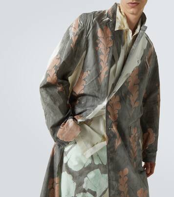 Manteau imprimé en coton | Dries Van Noten