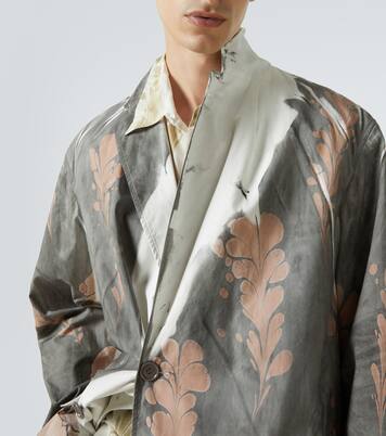 Manteau imprimé en coton | Dries Van Noten