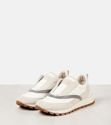 Sneakers Monili mit Leder | Brunello Cucinelli