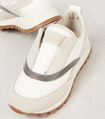 Sneakers Monili mit Leder | Brunello Cucinelli