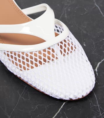 Mules Infradito de red y piel | Alaïa