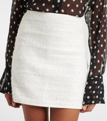 Minirock aus Denim und Tweed | Nina Ricci