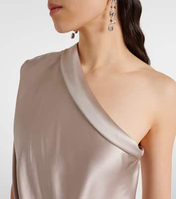 One-Shoulder-Top aus Seidensatin | The Sei