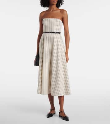 Midikleid Fervida aus Baumwolle und Leinen | Max Mara