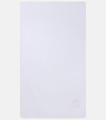 Embroidered cotton terry towel | Brunello Cucinelli