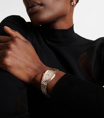 Serpenti Seduttori 33mm 18kt gold and stainless steel watch with rubellite | Bvlgari