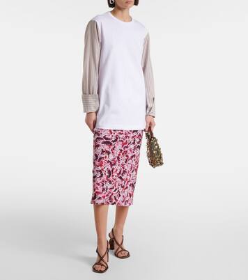 T-Shirt aus einem Baumwollgemisch | Dries Van Noten