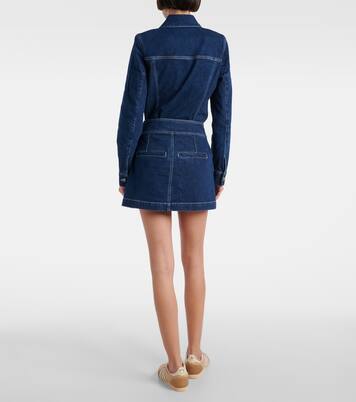 Minifalda Bowen de denim | Veronica Beard