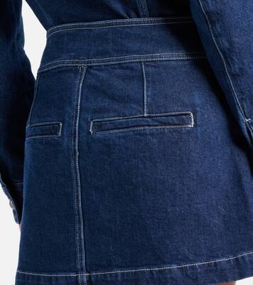 Minifalda Bowen de denim | Veronica Beard