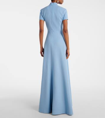 Robe longue Malinda en crêpe de laine | Emilia Wickstead