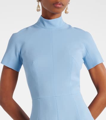 Robe longue Malinda en crêpe de laine | Emilia Wickstead