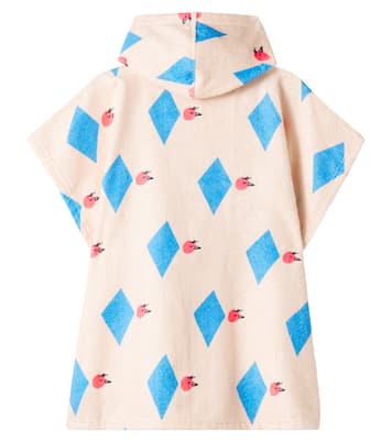 Diamond Bird printed terry poncho | Jellymallow