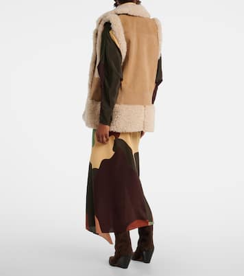 Weste aus Veloursleder  | Johanna Ortiz