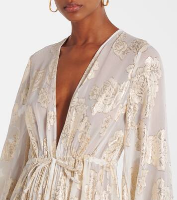 Robe longue Aurelia en soie mélangée | Alexandra Miro