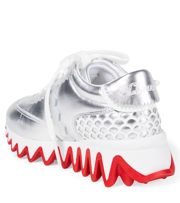 Shark metallic leather sneakers | Christian Louboutin Kids