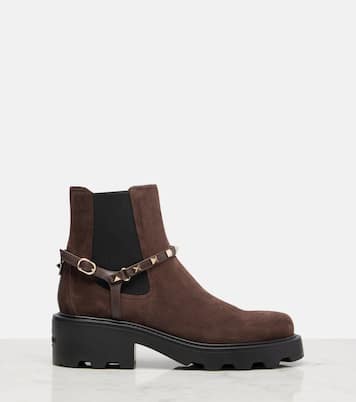 Beatle Rockstud suede Chelsea boots | Valentino Garavani