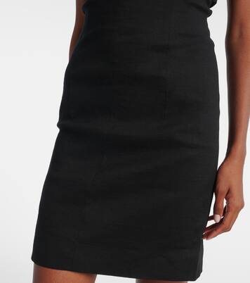 فستان قصير من الكتّان والقطن المخلوط Dipti | Tove