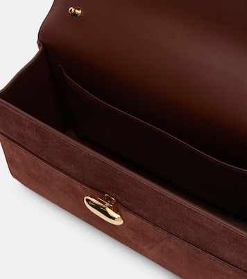 Symmetry 26 suede shoulder bag | Savette