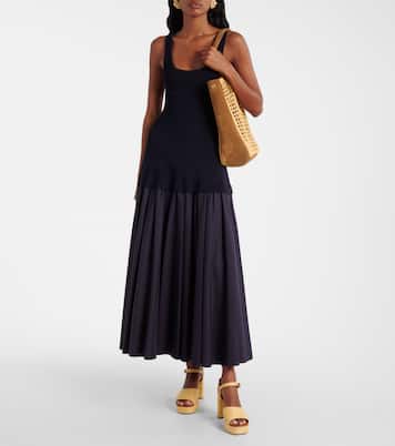 Jodie raffia and leather platform sandals | Staud