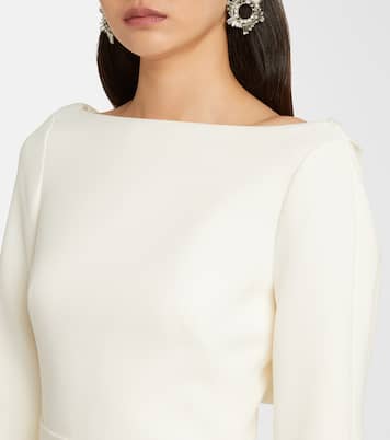 Bridal Amaris embellished crêpe gown | Safiyaa