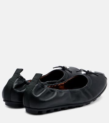 Hogan Olympia leather ballerina flats | Hogan