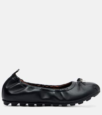 Hogan Olympia leather ballerina flats | Hogan