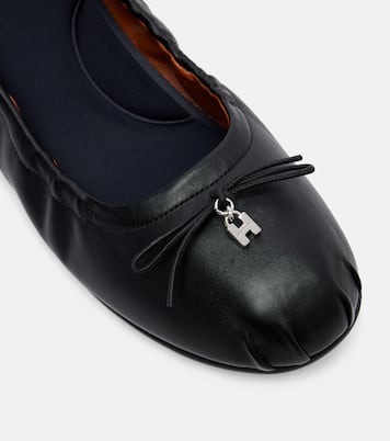 Hogan Olympia leather ballerina flats | Hogan