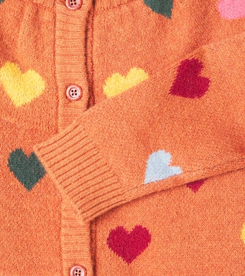 Heartblock ruffled cardigan | Jellymallow